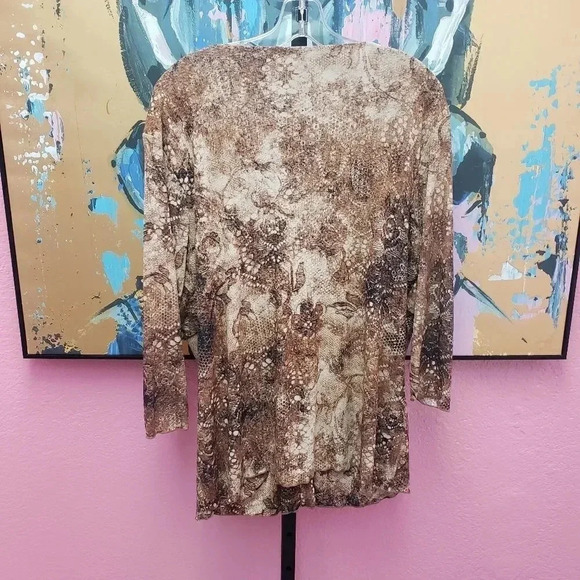 Coldwater Creek Brown Blouse - Picture 2 of 5